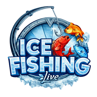 Slot Ice Fishing a tema artico con pescatore sul ghiaccio e premi jackpot